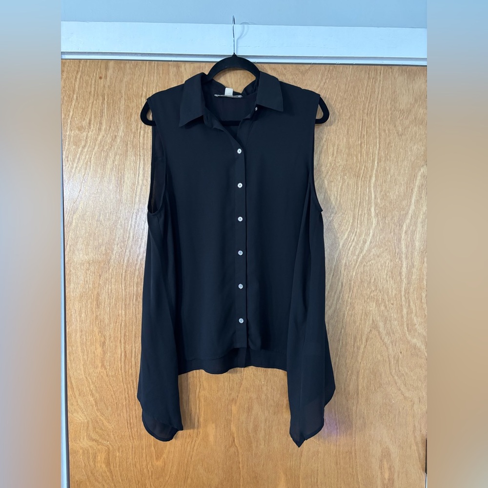Michael Kors Black Sleeveless Blouse
